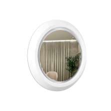 Espelho Decorativo Call Branco 60 Cm Redondo Branco, 60 cm