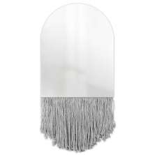 Espelho Decorativo Church Bangs Cinza 47X37 Cm