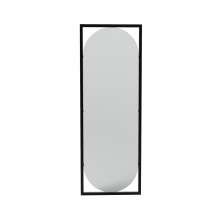 Espelho Decorativo Float Preto 123x43cm Oblongo 