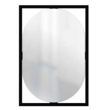 Espelho Decorativo Float Preto 63x43cm Oblongo 