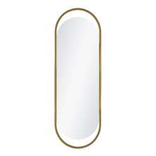Espelho Decorativo Glam Dourado 153x43cm Oblongo 
