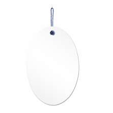 Espelho Decorativo Lina Alça Sisal Mirtilo 60x40 cm Oval 