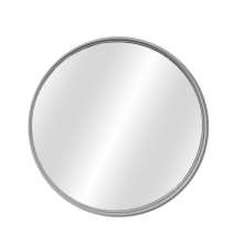 Espelho Decorativo Lua Nova Interno Cinza 50 cm Redondo 