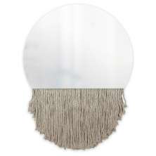 Espelho Decorativo Moon Bangs Bege 38cm 