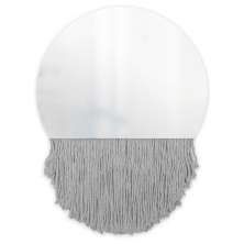 Espelho Decorativo Moon Bangs Cinza 38cm 