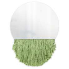 Espelho Decorativo Moon Bangs Verde Limão 38cm 