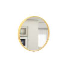 Espelho Decorativo Round Externo Amarelo 40 cm Redondo  