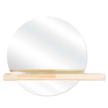 Espelho Decorativo Shelf Pinus 60 cm Redondo 
