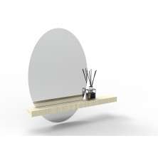 Espelho Decorativo Shelf Pinus 60x40 Oval 