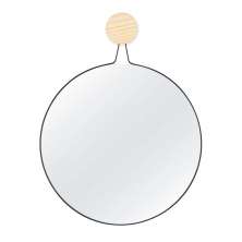Espelho Decorativo Twiza Preto 60 Cm Redondo