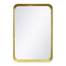 Espelho Decorativo Urban Dourado 60x40cm Retangular Cantos 