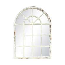Espelho Emoldurado Vitral Patina Branca 83x64cm Capela 
