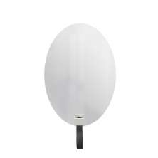 Espelho Funcional Hook Branco Alça Preta 60x40 Cm Oval