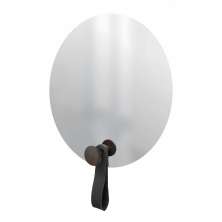 Espelho Funcional Hook Corten Alça Preta 50 cm Redondo 