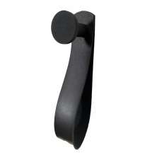Gancho Preto Com Courino Preto 4 Cm