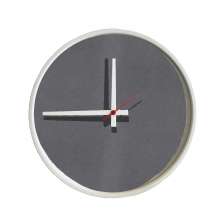 Relógio Decorativo Round Branco Mostrador Bufalo Ponteiro Branco 30 Cm Diâmetro