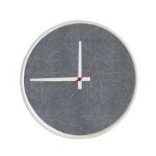 Relógio Decorativo Round Branco Mostrador Cinzell Ponteiro Branco 30 Cm Diâmetro