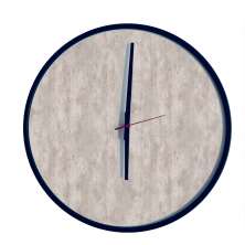 Relógio Decorativo Round Preto Mostrador Metropolitan Ponteiro Preto 50 Cm Diâmetro