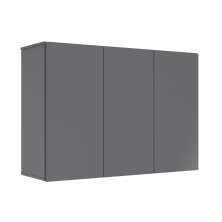 Armário Aéreo Aliex 03 Portas Cinza