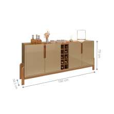 Mesa de Cabeceira Alana Cinza