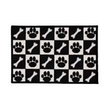 Capacho Antiderrapante Clean 29 Preto-Branco 0,45X0,75M