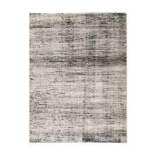 Tapete Noble Retangular Polipropileno (200x300) Bege e Preto