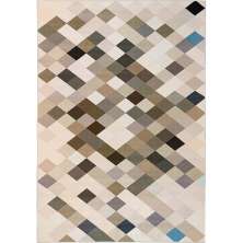 Tapete para Sala Geo Print 04 Bege 1,00X1,40M - Edantex