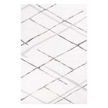 Tapete para Sala Sofia 06 bege e cinza 1,00X1,40M - Edantex