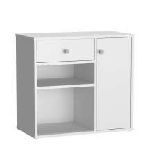 Armário de Escritório Ravena 1 PT 1 GV Branco