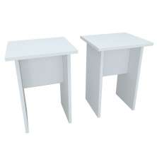 Conjunto com 2 Bancos Barry Branco