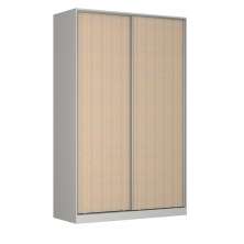Guarda-Roupa Solteiro Tunas III 2 Portas 3 Gavetas Branco e Noce