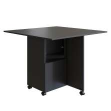 Mesa Quadrada Dobrável Beto Preta