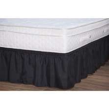 Saia Ajustável para Cama Box Queen Renata Preto - Enxovais Aquarela