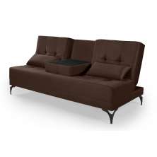Sofá Cama Solteiro Colorado Reclinável 3 Posições Tecido Suede