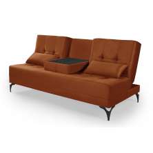 Sofá Cama Solteiro Colorado Reclinável 3 Posições Tecido Suede