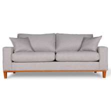 Sofa Living Istambul 3 Lugares Tecido Linho