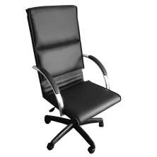 Cadeira Giratória Escritório Boss Presidente Preta Relax Base Preta c/ Rodizio - 100% Nacional