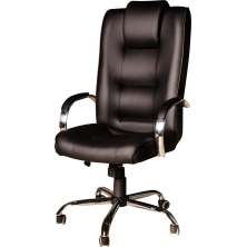 Cadeira Giratória Escritório Classic Presidente Preta Relax Base Cromada c/ Rodizio - 100% Nacional
