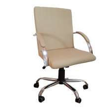 Cadeira Giratória Escritório Work Marfim Relax Base Cromada c/ Rodizio - 100% Nacional