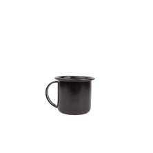 Caneca Xícara Esmaltada no 6 160ML Preta atóxico ESMALTADOS SILVA 2200 