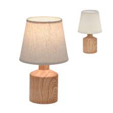Abajur Decorativo Espressione Cru e Marrom Bivolt 29 cm