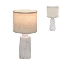 Abajur Decorativo Espressione II Cru e Branco Bivolt 30 cm