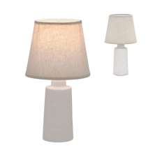 Abajur Decorativo Espressione II Cru e Branco Bivolt 31 cm