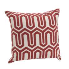 Almofada Formas I 45x45 Marsala e Branca