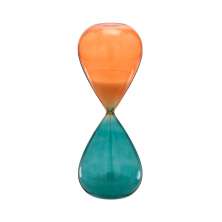 Ampulheta Decorativa Espressione Laranja e Verde