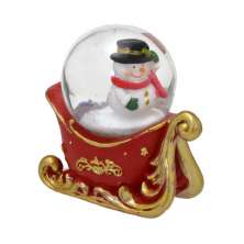 Bola Água com Luz Boneco de Neve II Colorida