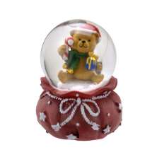 Bola Água com Luz Urso Colorida