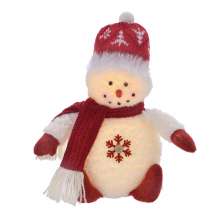 Boneco de Neve com Luz IV Branco e Vermelho