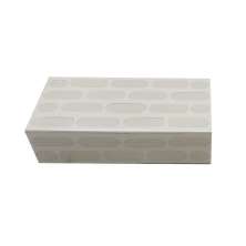 Caixa Decorativa Espressione Branca e Creme 20x10 cm