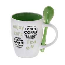 Caneca Enjoy Café Branca e Verde